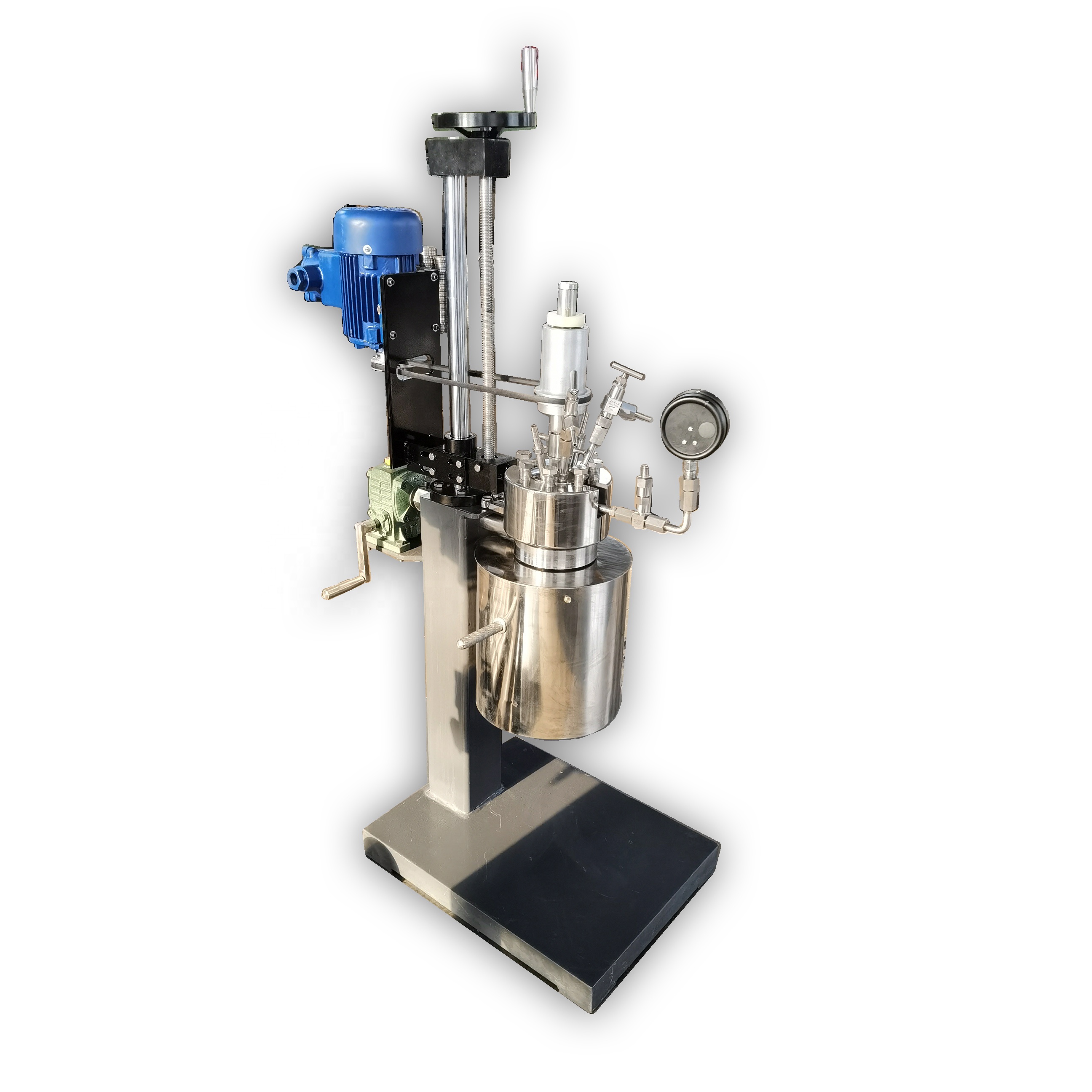 2 Liters Lab Hydrogenation Reactor High Pressure Kettle with Core Components Engine Motor Pressure Vessel