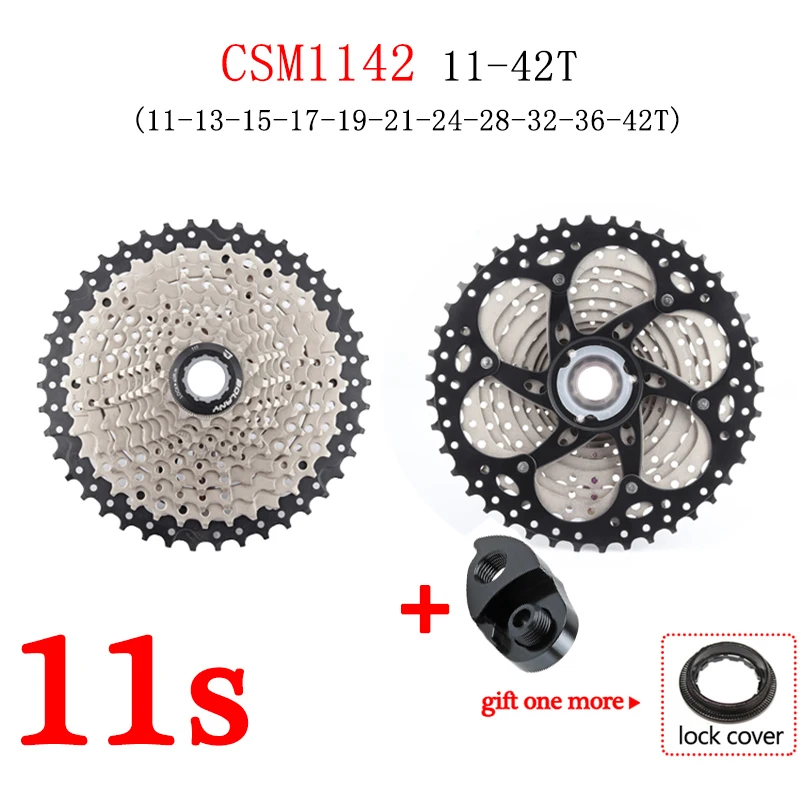 MTB Bicycle Cassette 8 9 10 11 Speed 40 42 46 50T  Flywheel Bike Sprocket Derailleur