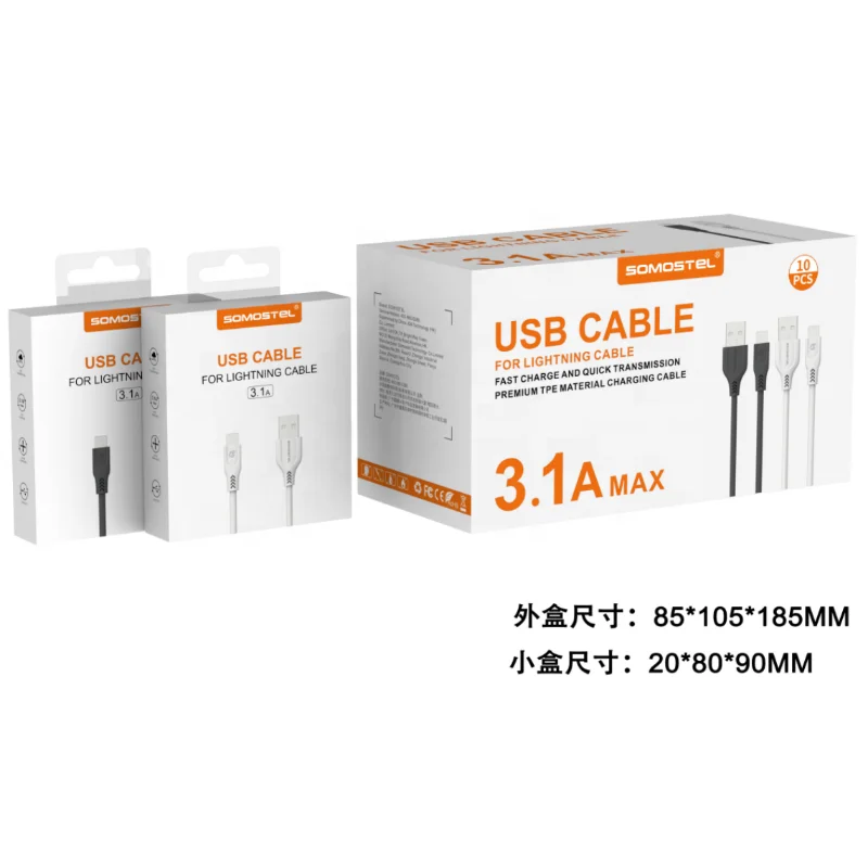 Cable Tipo C A Tipo C 3.1A 1.2M Bco