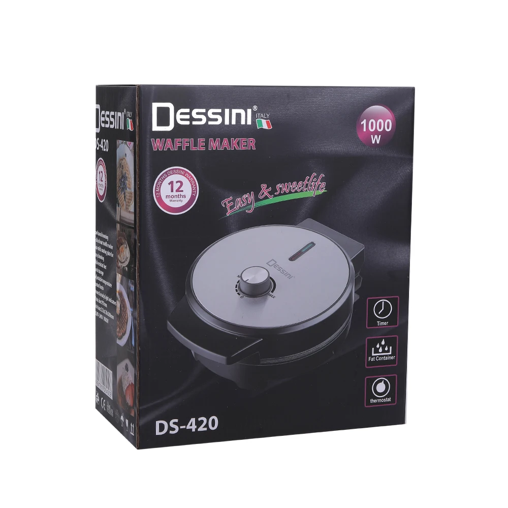 Dessini Custom Mini Size Automatic Bubble Egg Waffle Pancake Cone Sandwich Maker Machine