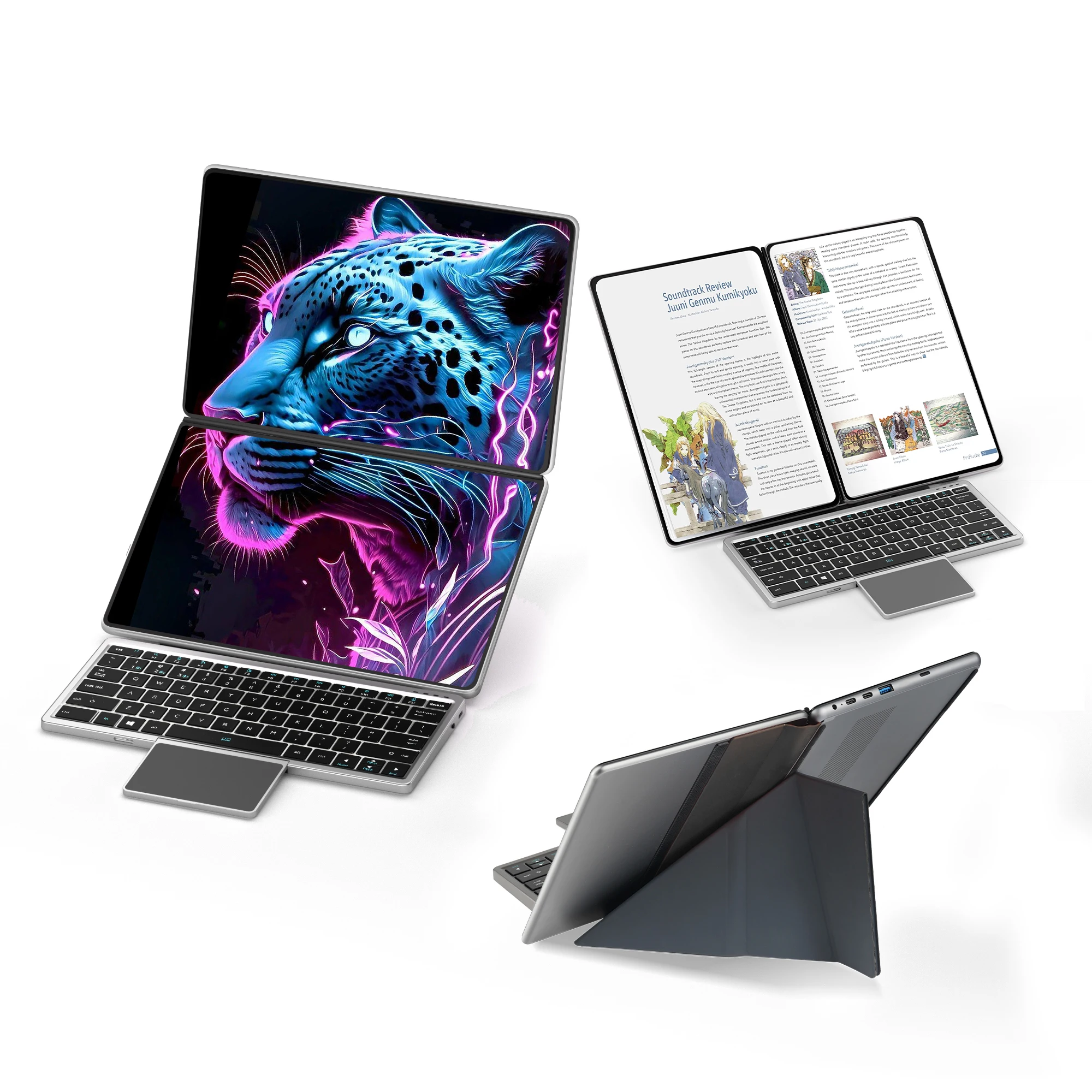 2024 Intel N95 Dual Screen Laptop - Win 11 Touch Screen 14