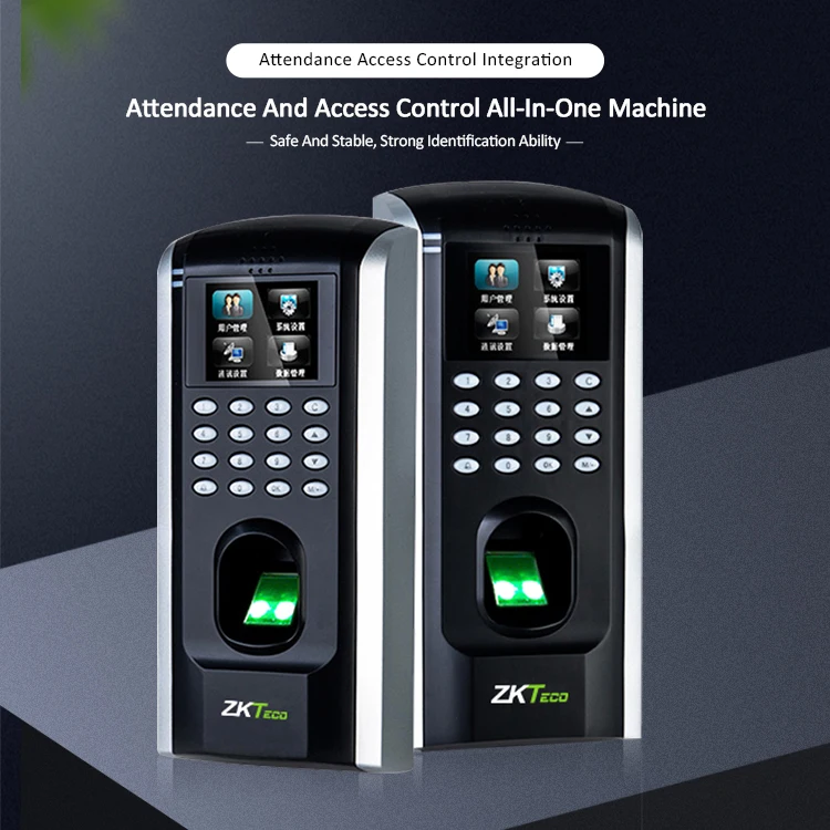 ZK Teco SF200 Standalone Access Control Biometric Fingerprint Time Recording Employee Digital Attendance Machine Color Screen