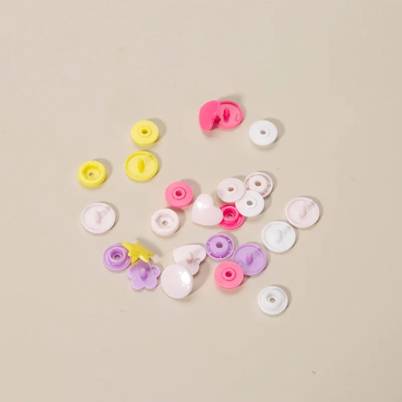 Factory Wholesale Colorful Button Snap Button T3_t5_t8 Plastic Press Snap Button for Garment