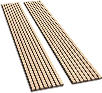 Decorative Akupanel 2400mm*600mm Interior Sound Proof Absorting Wood Slat Wall Panel MDF Acoustic Panel Akustik Panel