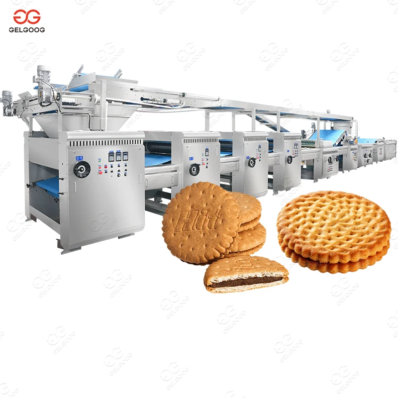 Automatic Small Scale Cracker Production Machinery Chocolate-Coated Hard Biscuit Machine