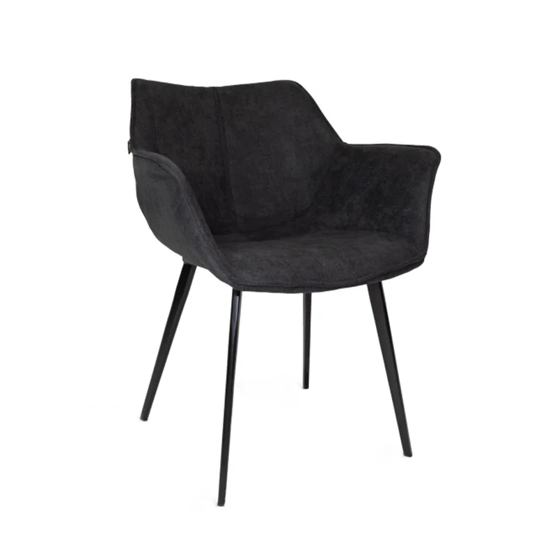 Contemporary Living Room Chairs Velvet Upholstery Fabric Dining Chairs ...