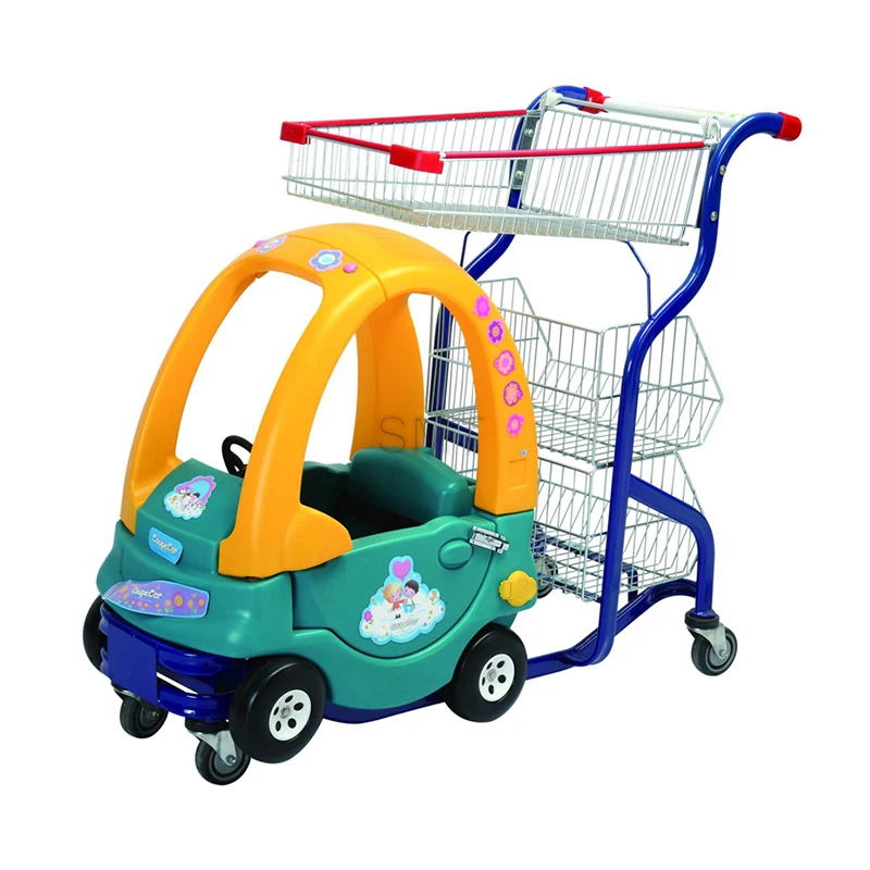 New Kids Shopping Cart Baby Stroller Children Shopping Trolley for  Supermarket