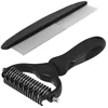 Comb for hair + comb for open knots black