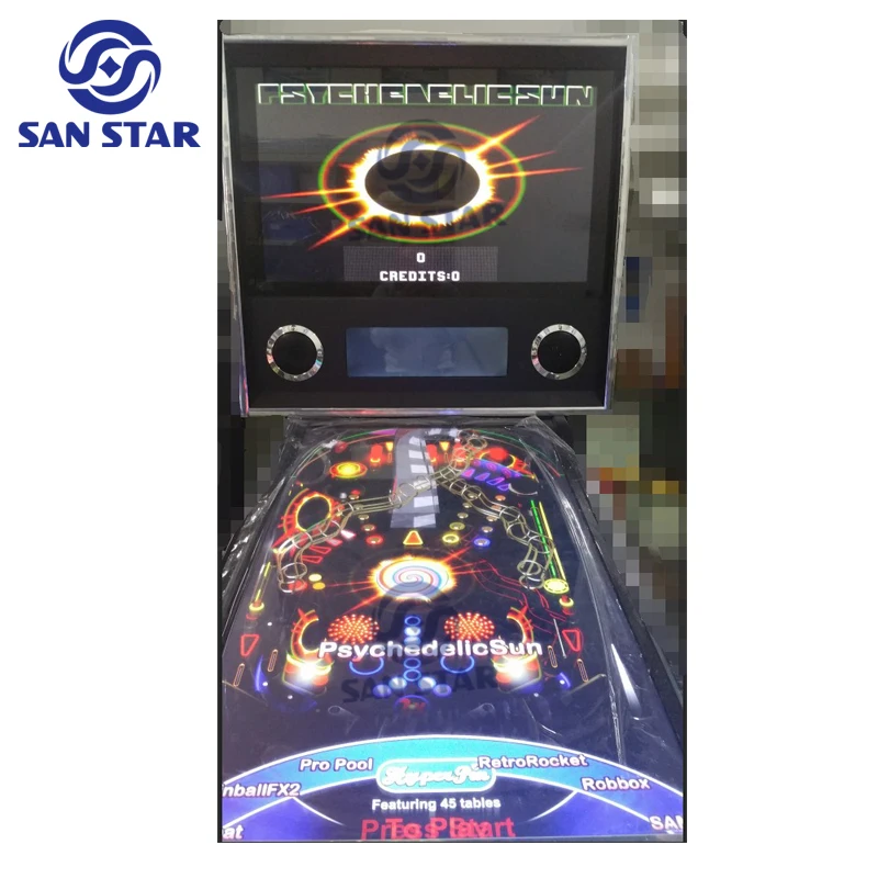 Flipperautomat Bouncing Ball Automatic Flipper Classic Digital Virtual 4k 49 Inch Screen Gumball Pinball Machine Mechanical
