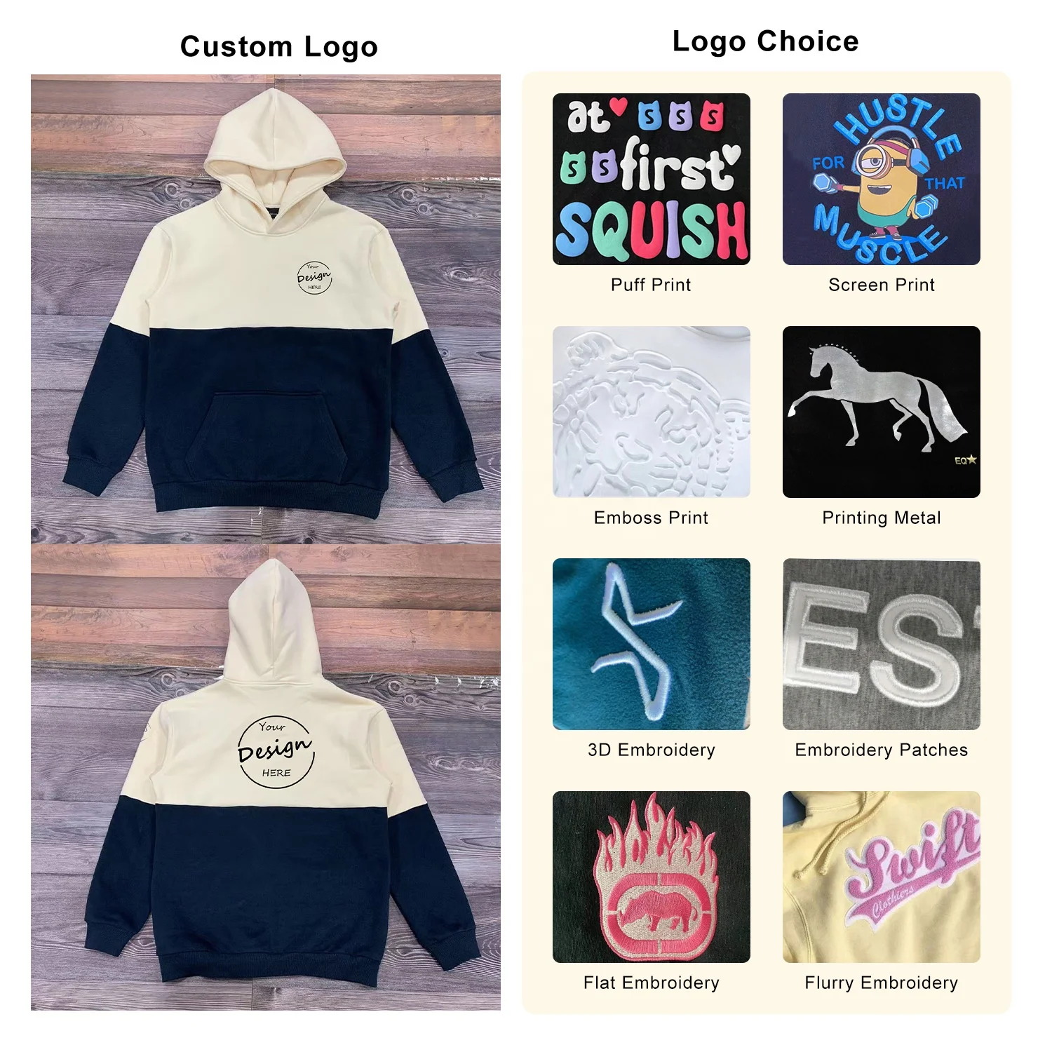 JL814B High Quality Cut and Sew Color Blocked Fleece Polyester Cotton Unisex Pastel Hoodies for Men