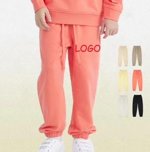 Custom LOGO 100% Cotton Men's Terry Clothing Men's Loose Thick Cotton Pants Suitable for All Seasons