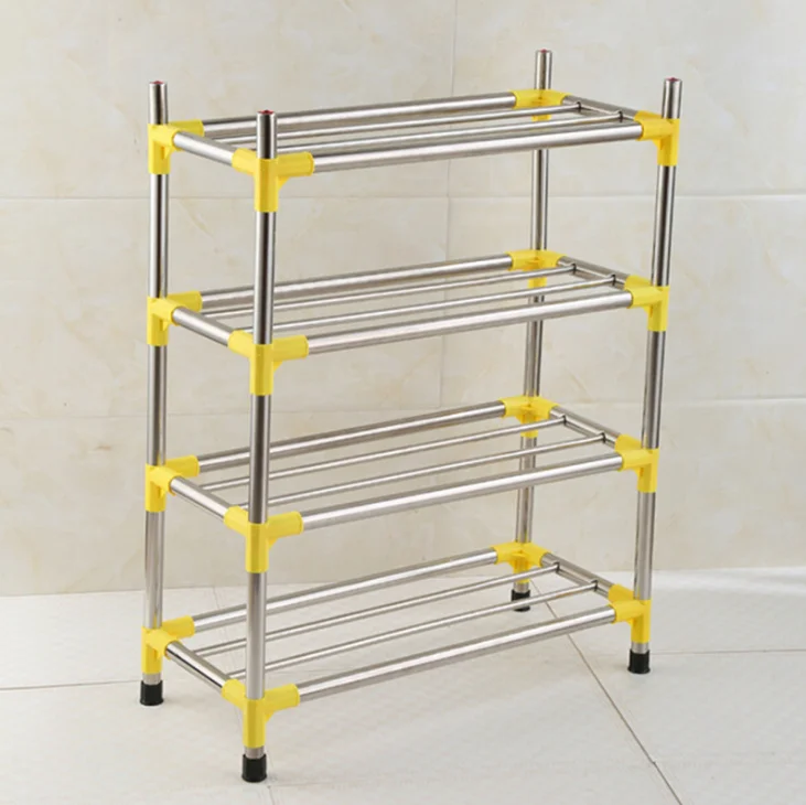 Многофункциональная комбинированная стойка для обуви из нержавеющей стали оптом