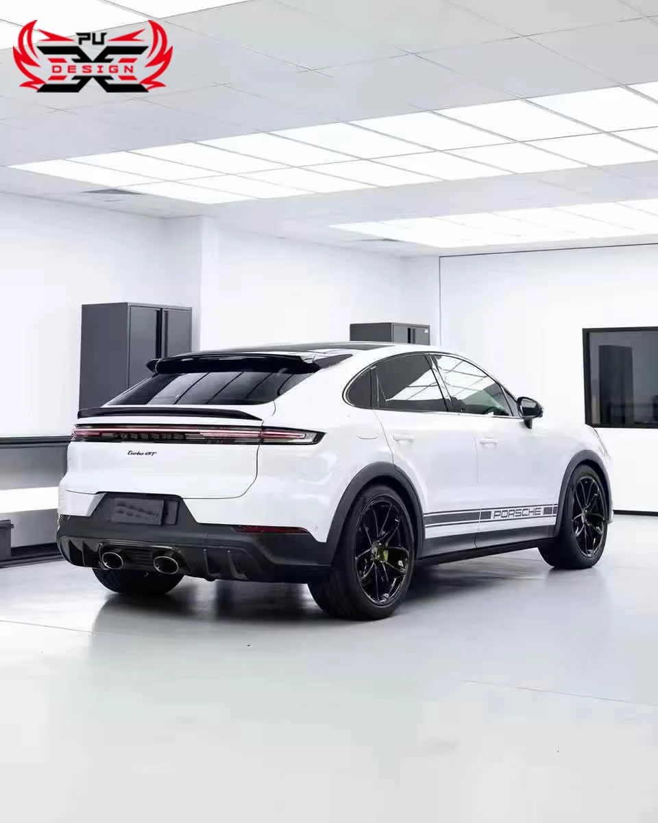 For 2024 Porsche Cayenne Coupe E3 9Y0.2 Upgrade 9YA Turbo GT Front Bumper Wheelbrow Dry Carbon Rear Diffuser Roof Spoiler