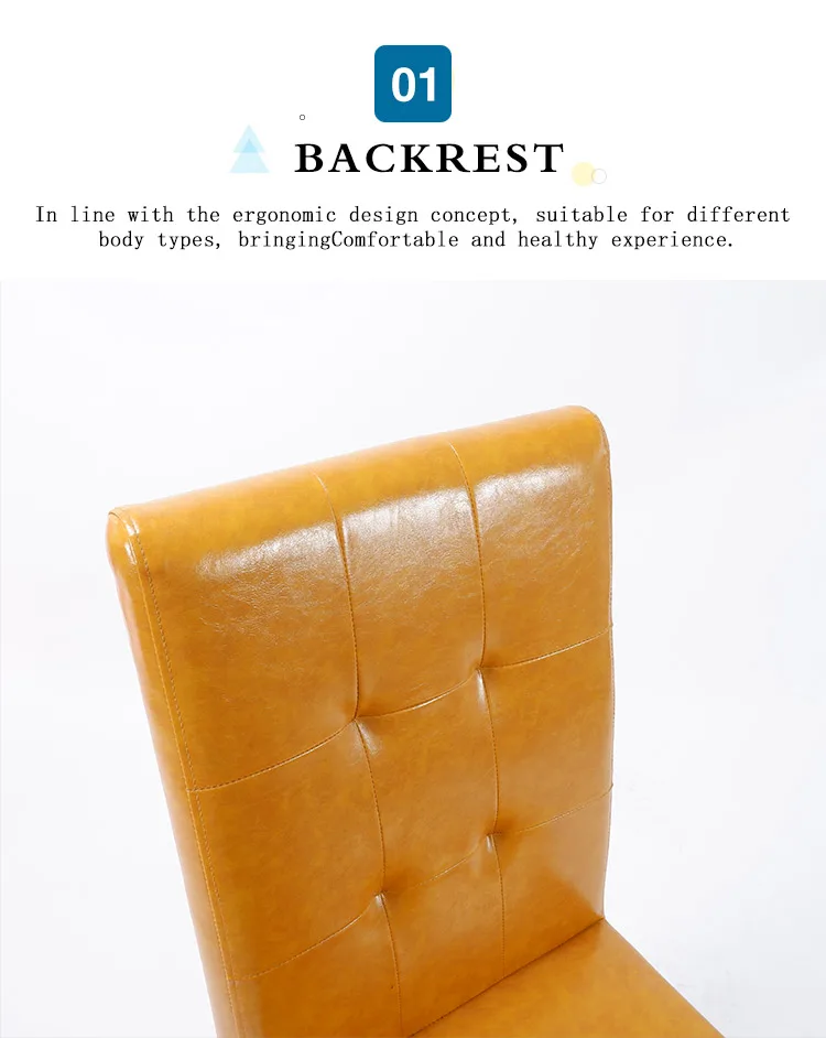 upholstered leather dining chair kitchen chair