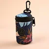 Estampado de flores azul oscuro