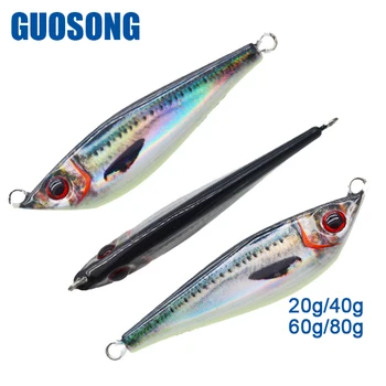 Guosong OEM 3D Printing Long Casting Fishing Metal Jig UV Luminous Hard Sinking Lead Jigging Lures – Metal Jig – view 2
