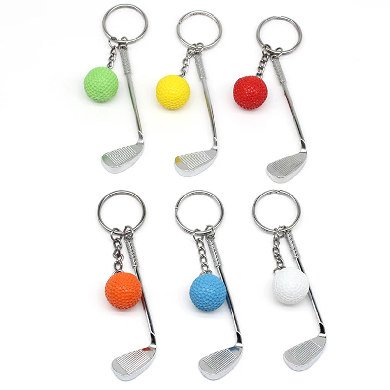 Cute Creative Sports Club Gifts Multicolor Metal 3d Mini Golf Shape  Keychain Key Ring - Buy Mini Golf Key Ring,Golf Shape Keychain,Golf Key  Ring Product on 