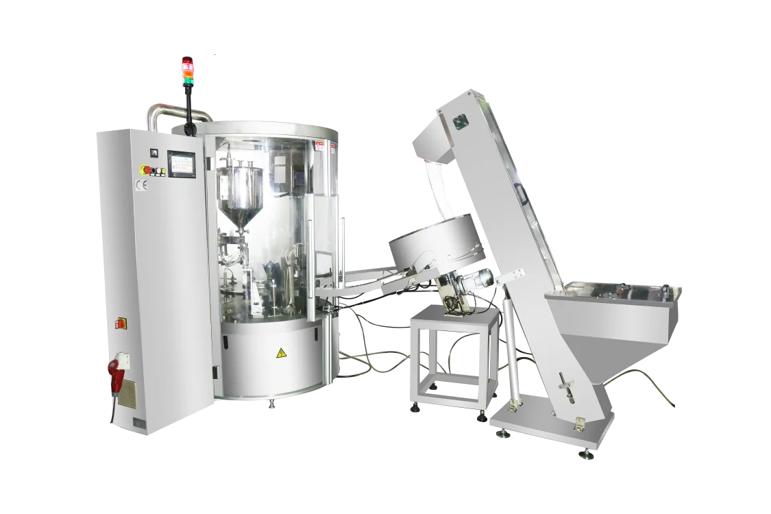 Sunyi Factory Rotary Automatic Coffee Capsule Filling Sealing Machine Coffee Pod Packing Machine with Auger and Nitrogen