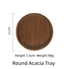 Round Acacia Tray