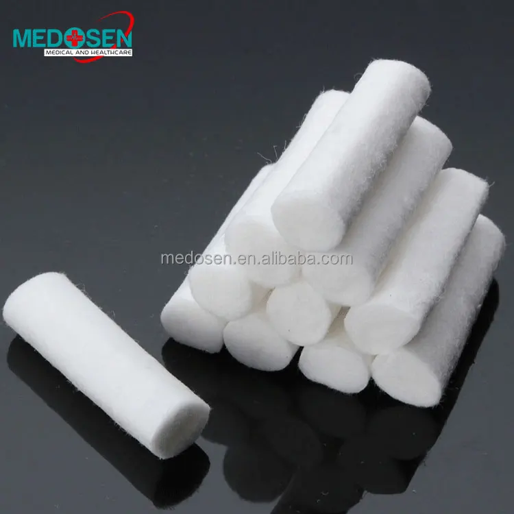 Wholesale 100 Natural Cotton High Absorbent Dental Cotton Roll,Dentist Gauze Rolls,Sterile Or