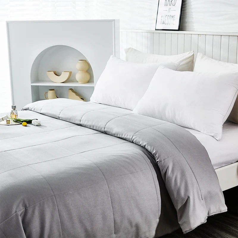 2024 Popular 100% Silk Filling  Quilt With Cotton Cover Comforter Comfortable Silk Duvet