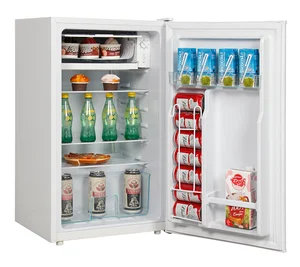 BC-92 Single Door 92L Refrigerator Table-top Fridge Refrigerator Countertop Mini Fridge Mute Office Small Refrigerator