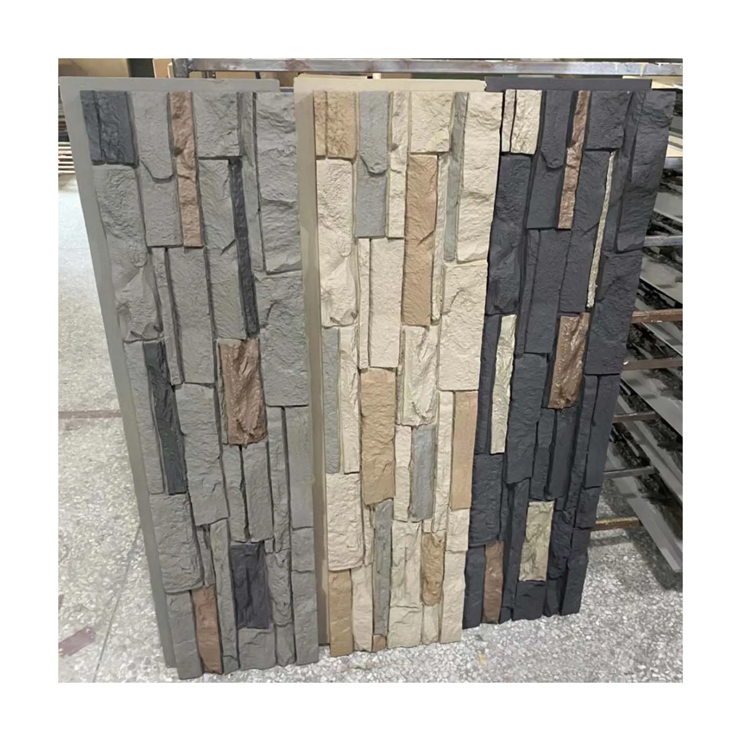 Polyurethane PU Foam Panel Exterior Decorative Siding Faux Rock Stone ...