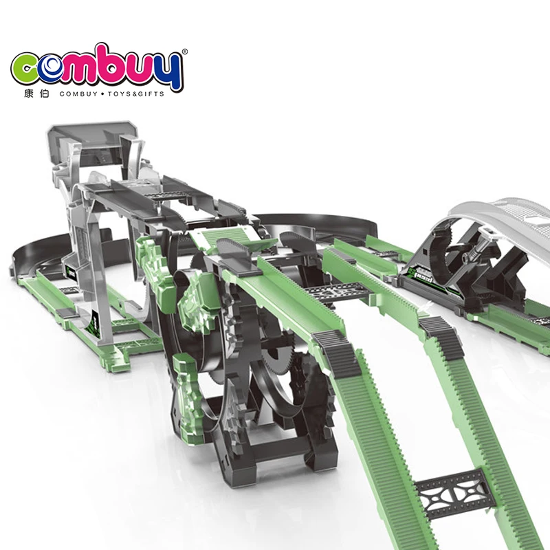 Stunt Rotate Rolling Boys DIY Track Toy Rail Racing Car Game