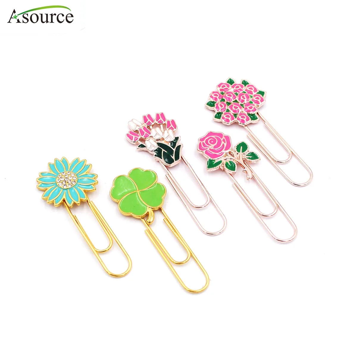 Скрепки-закладки из розового золота 2021 пробы для украшения