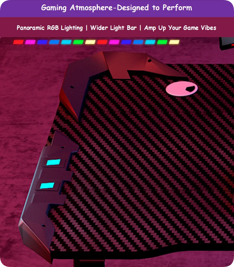 product hot sale gaming desk for gamer gaming table with rgb computer desk with cup holder z sharped gaming tables-3