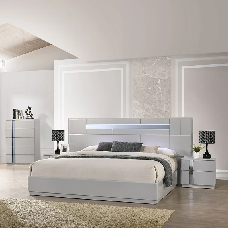 Nova 11naa017 White Queen Bedroom Set Furniture Hot Sell Nordic Wooden ...