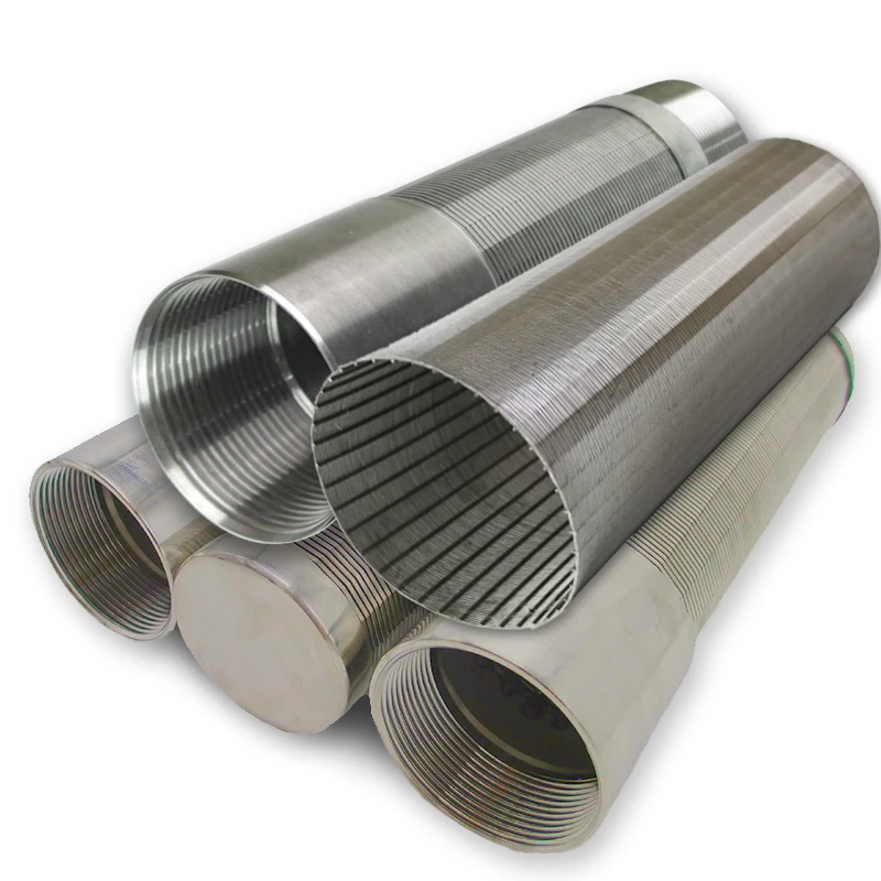 SS Sieve Tube Continuous Wire Wrap Screen stainless Steel filter tube