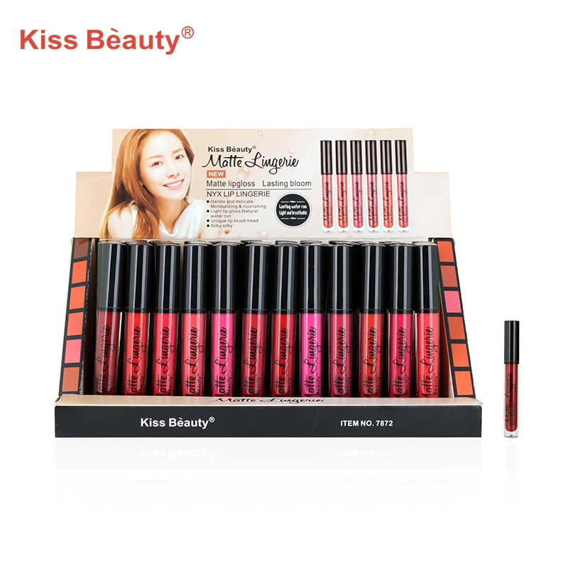 Фирменная косметика различных цветов, естественный светлый блеск для губ, макияж, бархатная Матовая жидкая помада фирменной торговой марки