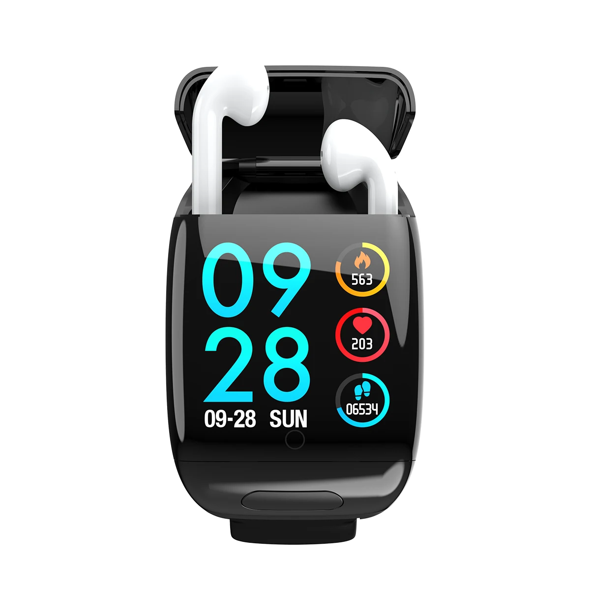 2022 Smart Watch 2 in 1 with Earbuds BT TWS Earphones Sport Smart Watch  MP3 Music  Answer Call  Fitness Smart Bracelet