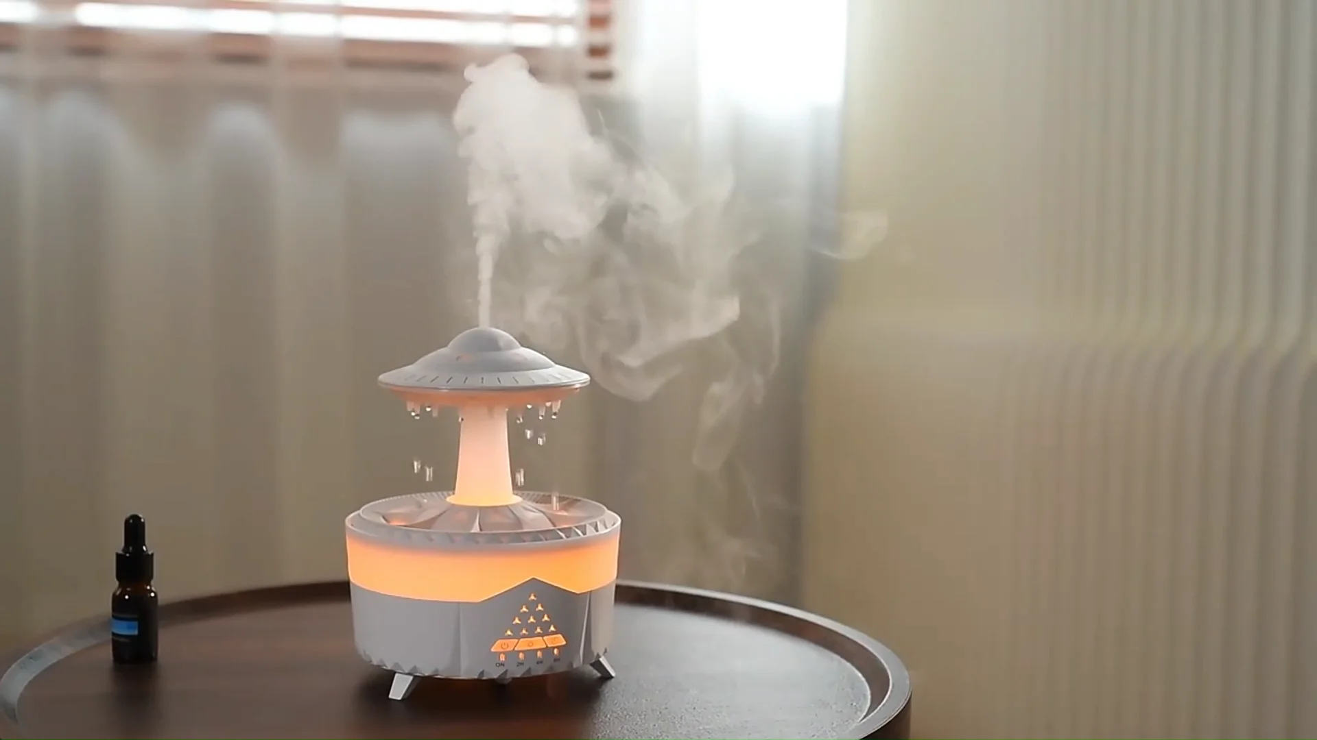 Rain Drop Air Humidifier 2023 New 350ml 7 Colors Led Lamp Ultrasonic