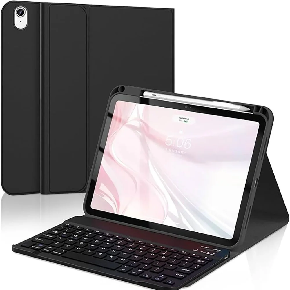 product magnetic wireless detachable keyboard case for ipad 11 inch with stand flip cover pen holder laudtec-2