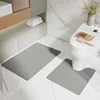 Diatomaceous earth toilet seat cover - natural gray