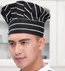 black and white stripes chef's hat
