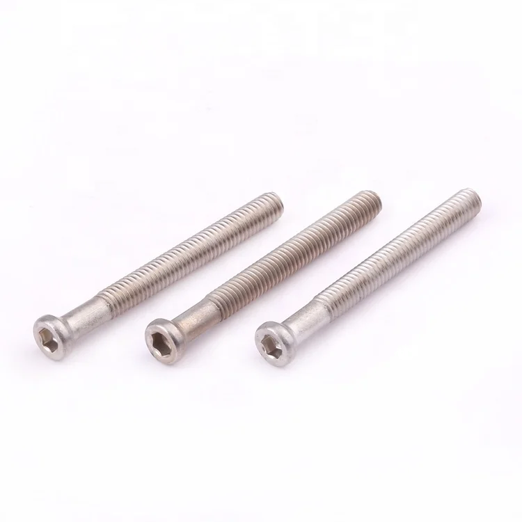 Customization fasteners hex socket screw stainless iron 410 machine screw for doors and windows