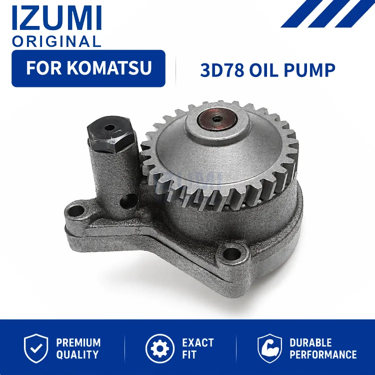 IZUMI ORIGINAL 3D78 129150-32000 Oil Pump diesel engine parts for Komatsu Excavators Forklifts