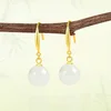 Pendientes de Nefrita Blanca D1296