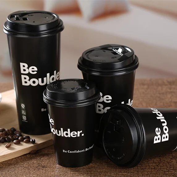 Disposable Customized Double Coated Cold Drink Pepsi Cola Paper Cup With Lids