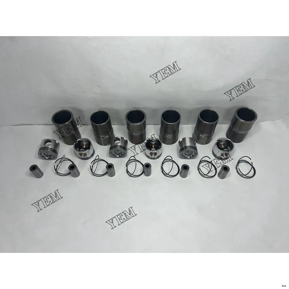 Engine Liner Kit With Pistons Ring Set Cylinder Liner Fit for Caterpillar C12