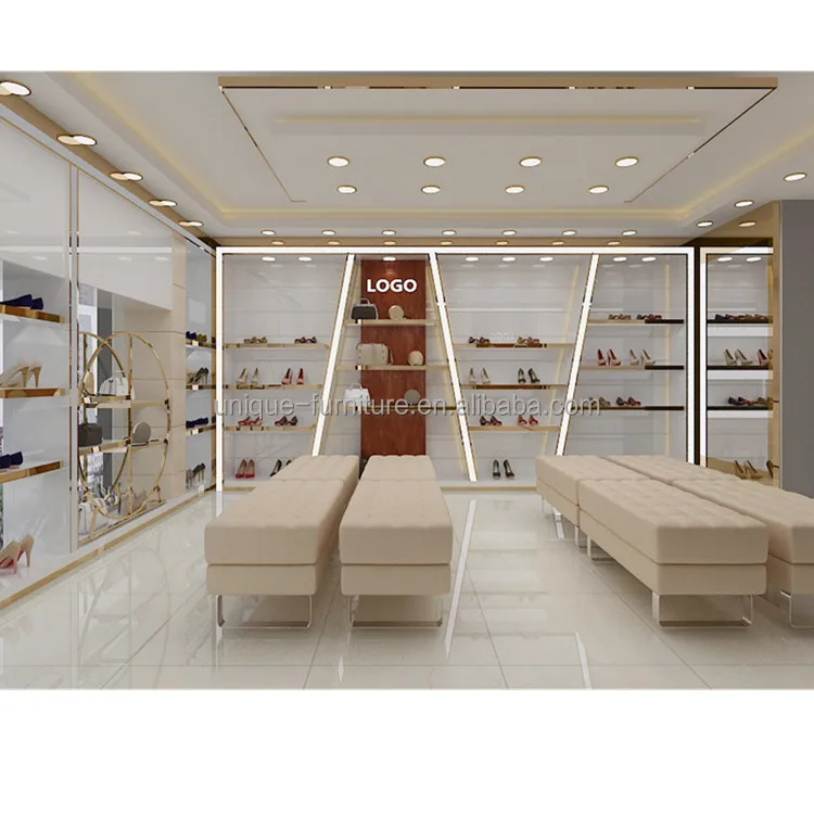 Interior Display Sneakers Negozio Unique Design High Quality Shoes