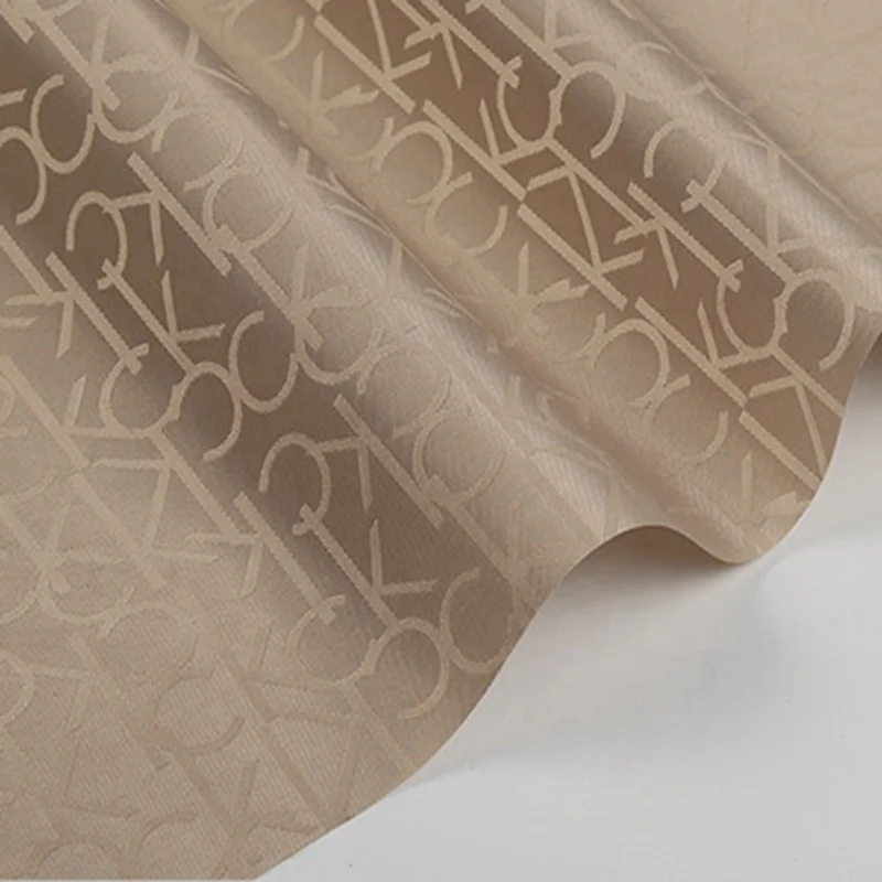 Жаккардовая ткань подкладка Пользовательский логотип для сумочки