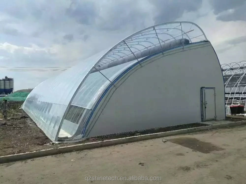 Chinese Solar Greenhouse Double Arch Galvanized Steel Structure ...