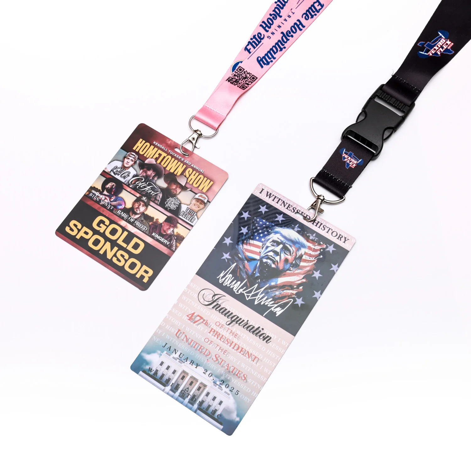 卸売VIPイベントバックステージパスPVCカードバッジストラップ