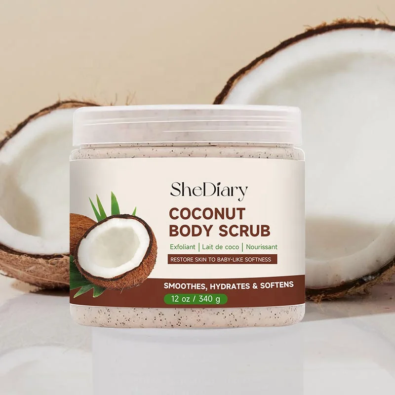 Exfoliante facial de coco