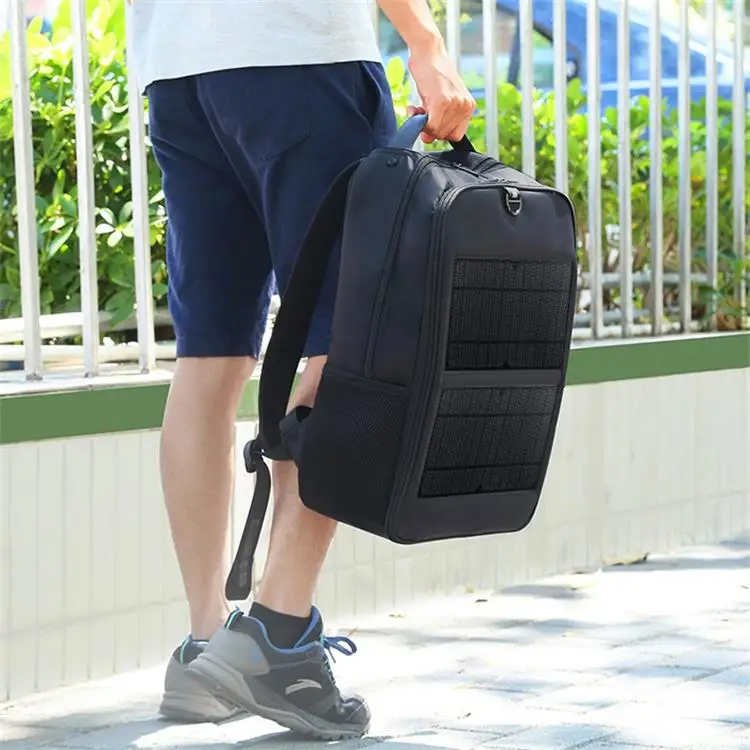 Solar Panel Backpack Waterproof Solar Usb Beach Bag Solar Charger Backpack Solar Travel Backpack With USB Charge