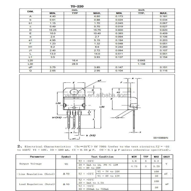 L7805cv Linear Voltage Regulator Ic Positive Fixed 1 Output 1 5a To 220 Buy Ic Reg Linear 5v 1